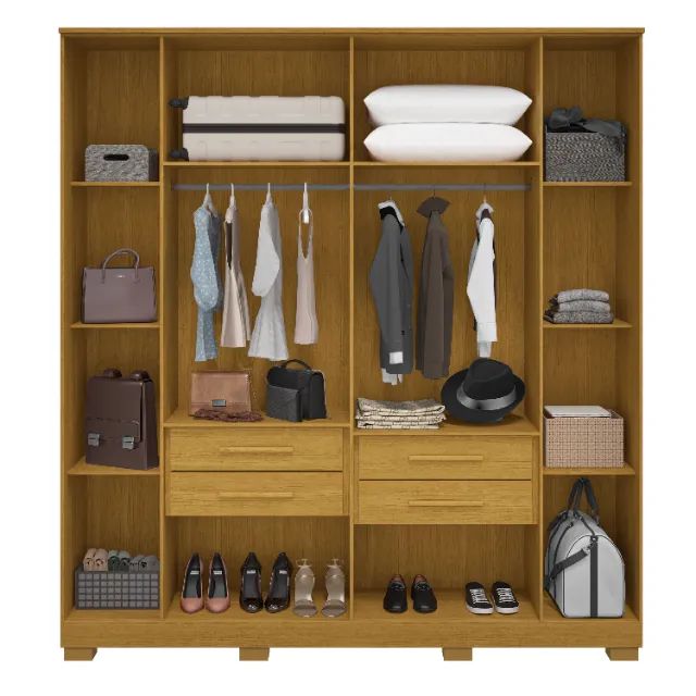 Guarda Roupa 6 Portas Jamile ACP, 100% MDF - ( Promoção ) - Foto 4