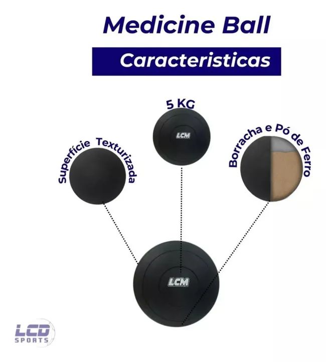 Medicine ball Bola de Exercício  - Foto 3