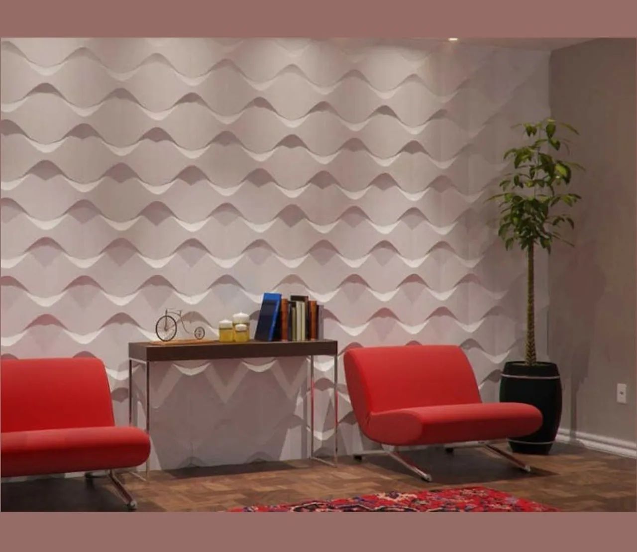 Placa de gesso 3d para decoração de ambientes  - Foto 2