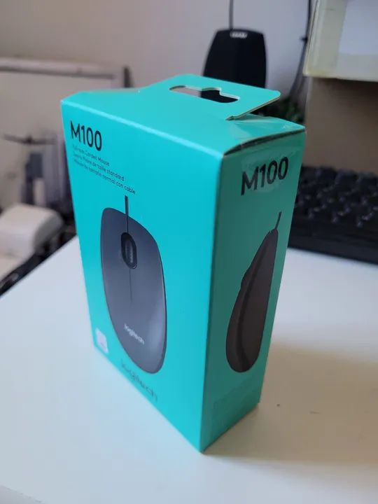 Mouse Logitech M100 lacrado kit com 2 - Foto 3