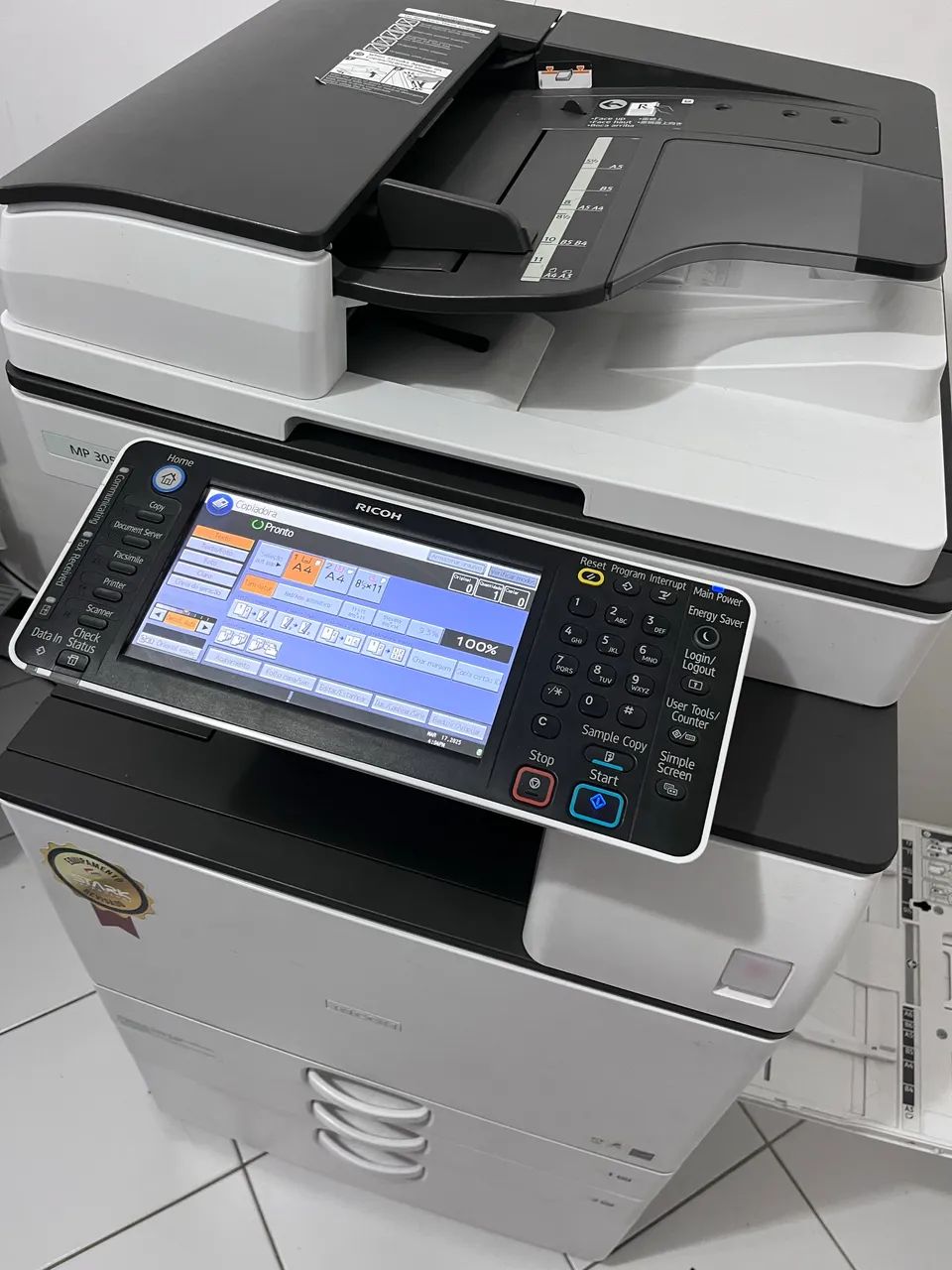 Impressora laser ricoh preto e branco - Foto 3