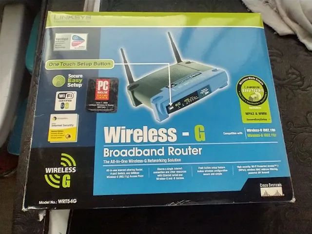 Roteador Banda Larga Wireless-G 54Mbps 2,4Ghz Linksys WRT54G  - Foto 6