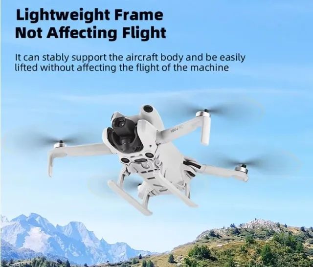 Trem de pouso para Dji mini 4 pro drone altura aumentada   Arduino Automação COD-CP871  - Foto 2