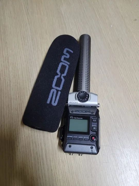 Microfone gravador de Campo F1-sp com shotgun Zoom