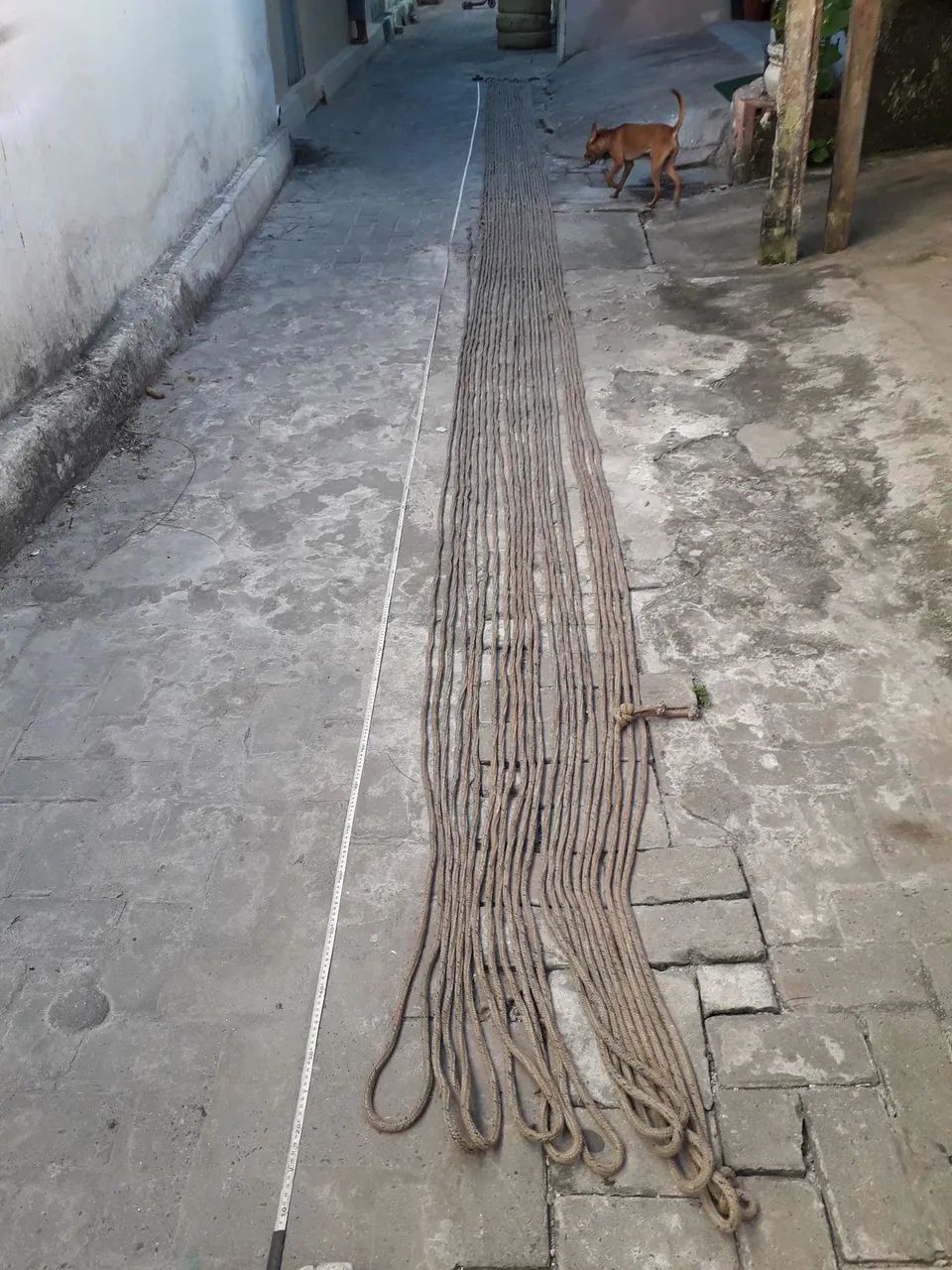 Corda de amarração de carga 165mt. De 8mm.