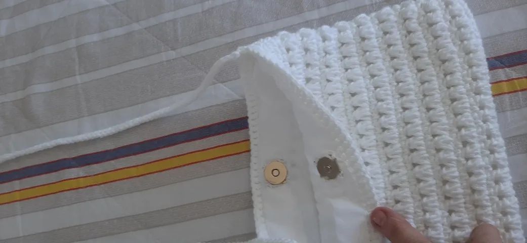 bolsa de croche, fio 100% algodão. - Foto 2