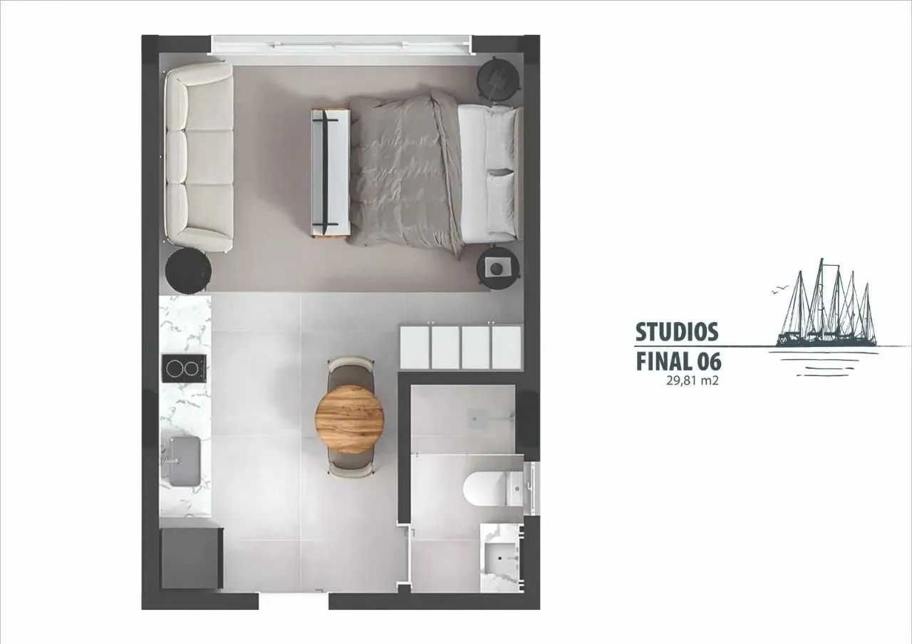 Venda | Centro | Estúdio com garagem