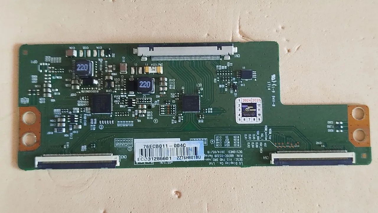 Placa t-com TV LG 49LJ5500 testada funcionando  - Foto 5