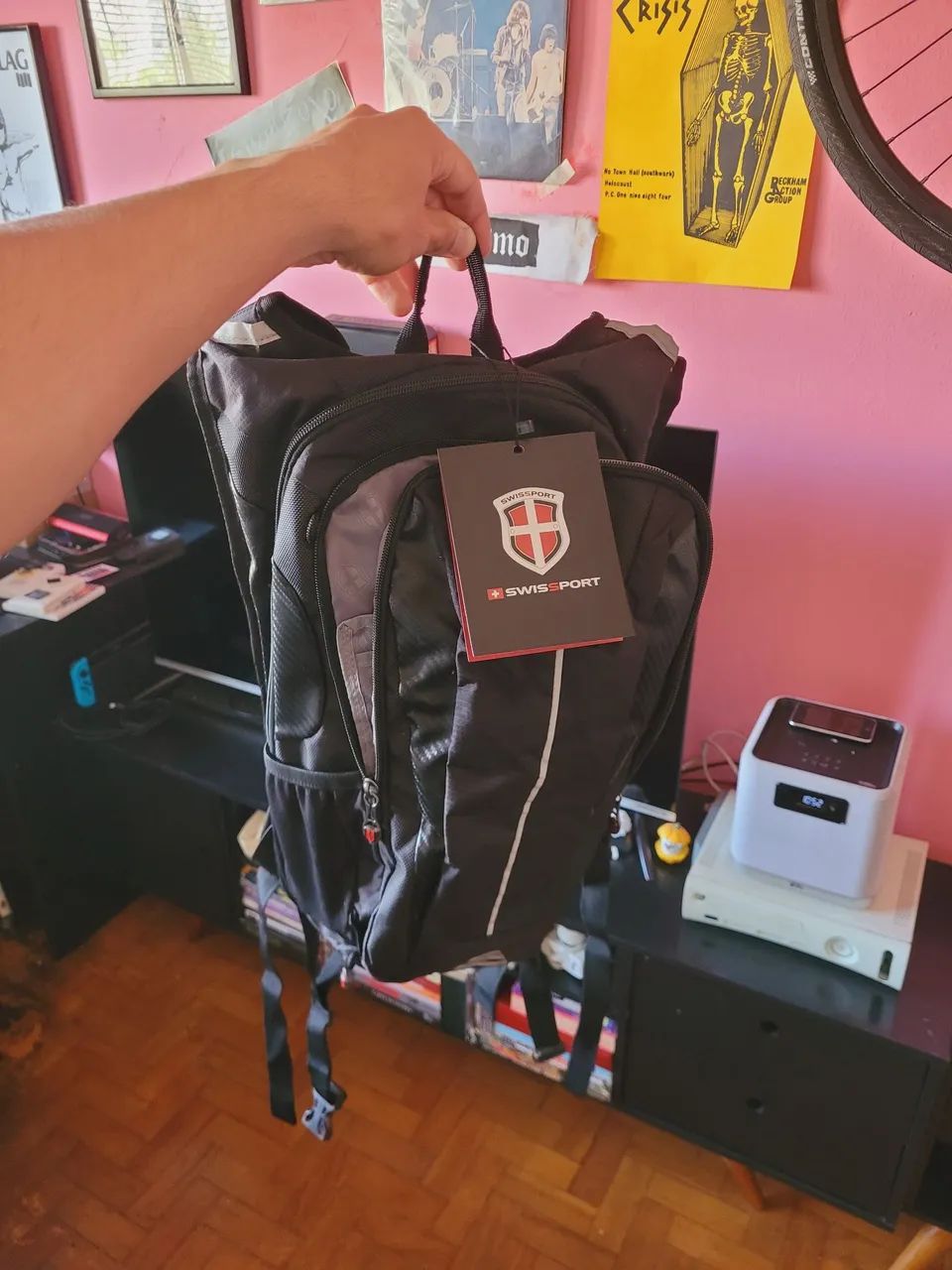 Mochila de Hidratação Térmica Swissport 12L com Bolsa d'água