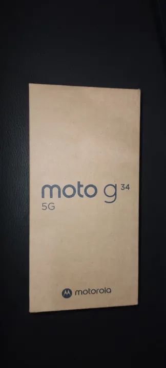 Motorola G34 5g 128gb nfc novo na cor azul