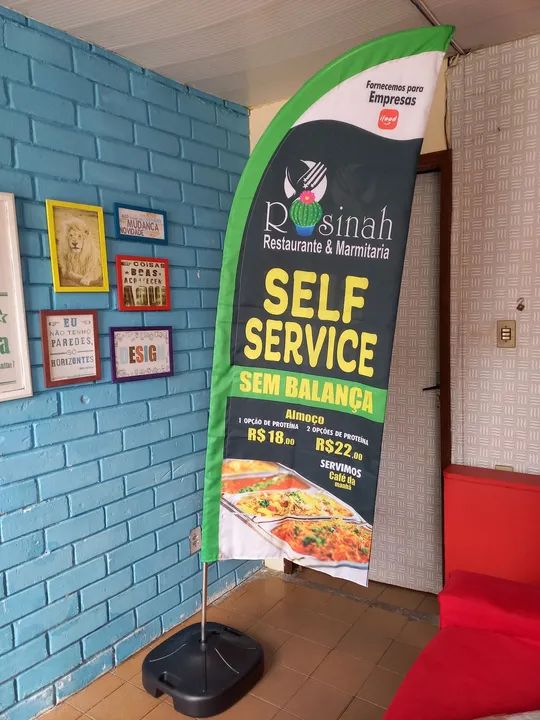 Wind Banner em tecido oxford.