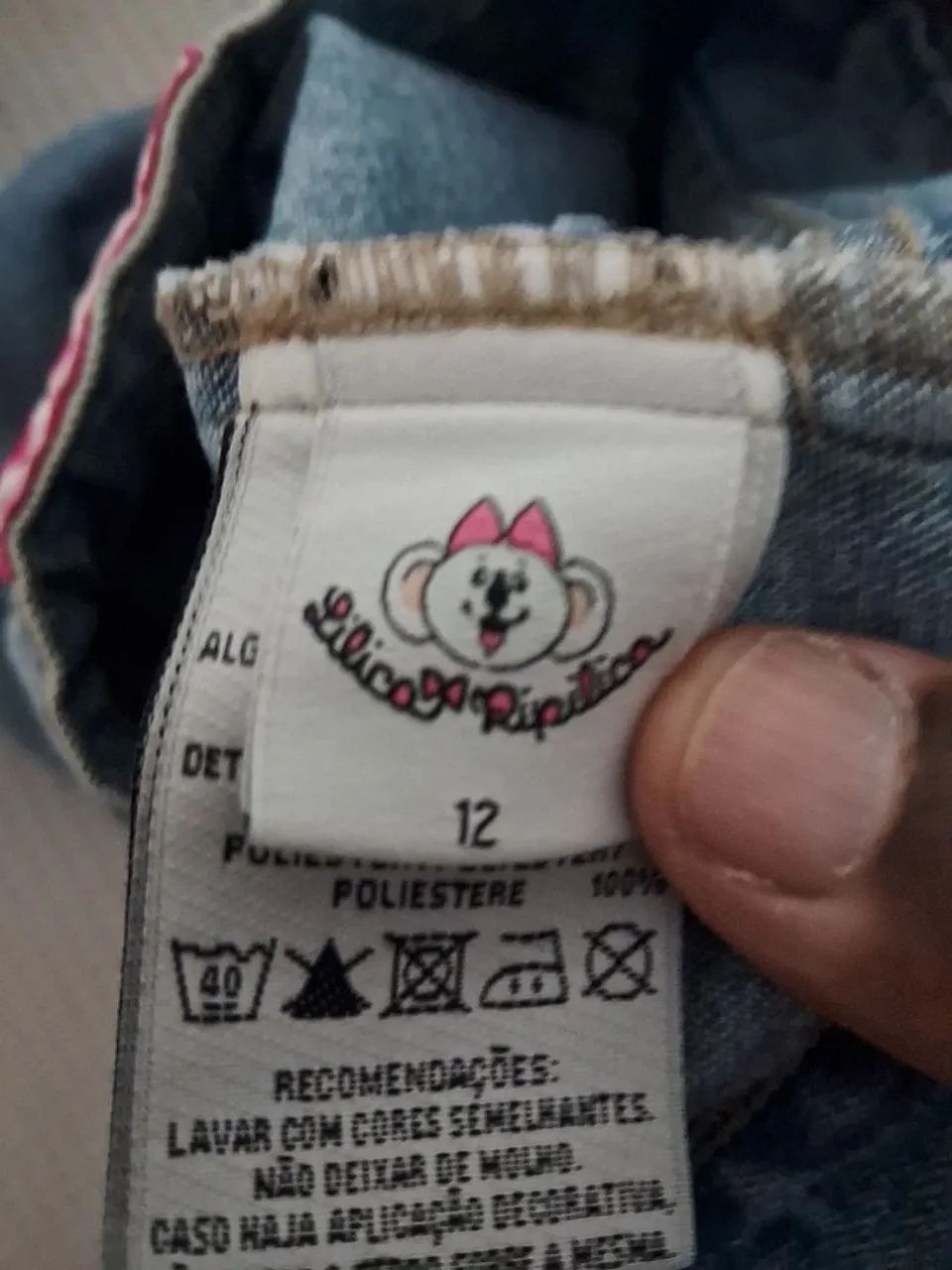 Minissaia Jeans Lilica Ripilica - Tamanho 12 Anos - Foto 3