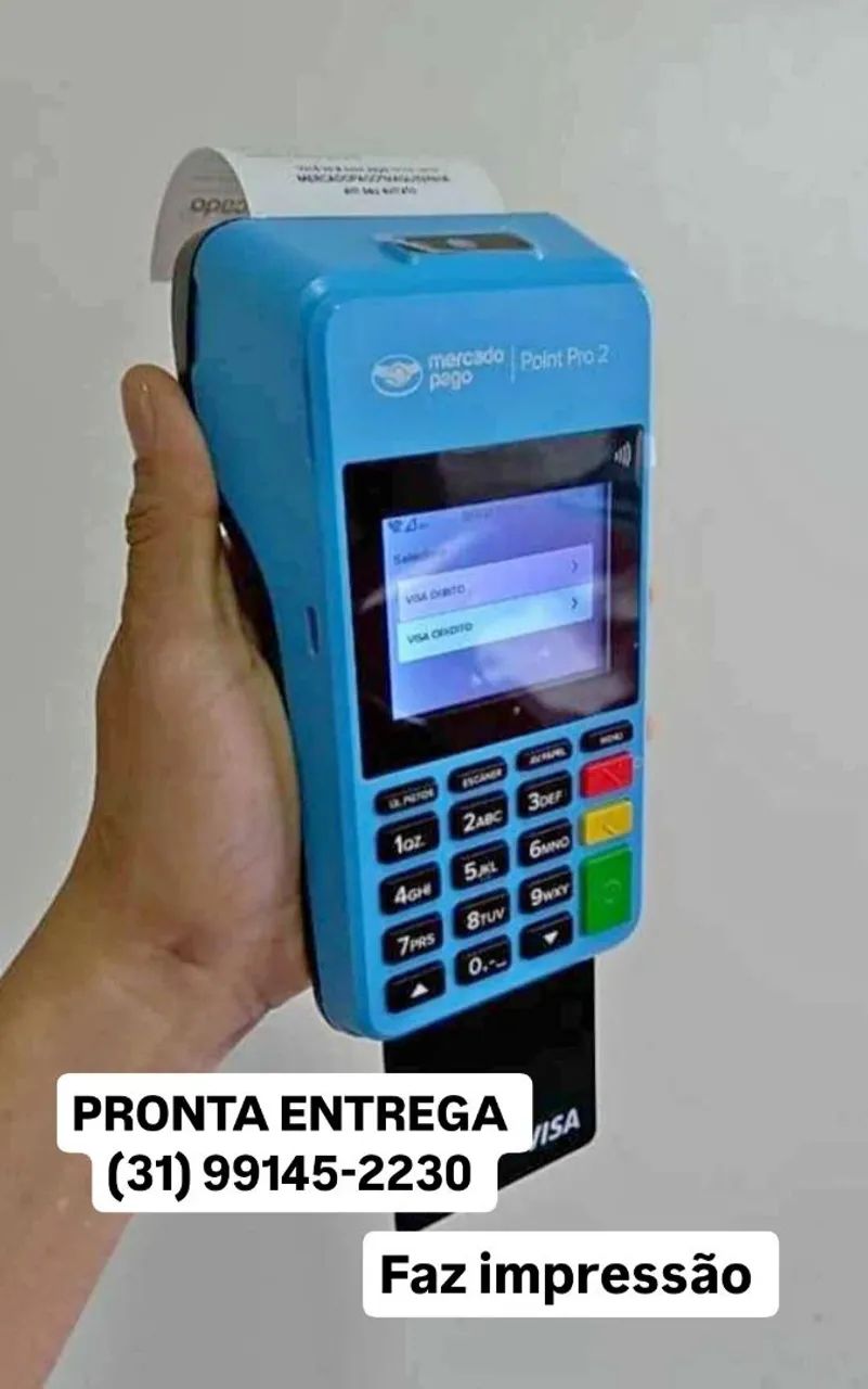 Maquininha de cartão Point Pro 2, com reposição de bobina  - Foto 2