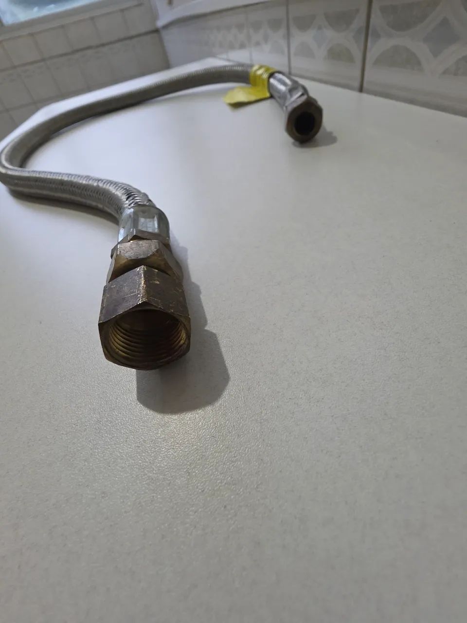 Mangueira de gás encanado 1 metro com os Adaptores - Foto 2