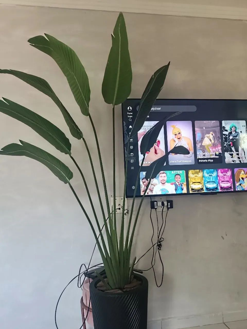 Planta artificial com vaso - Foto 4