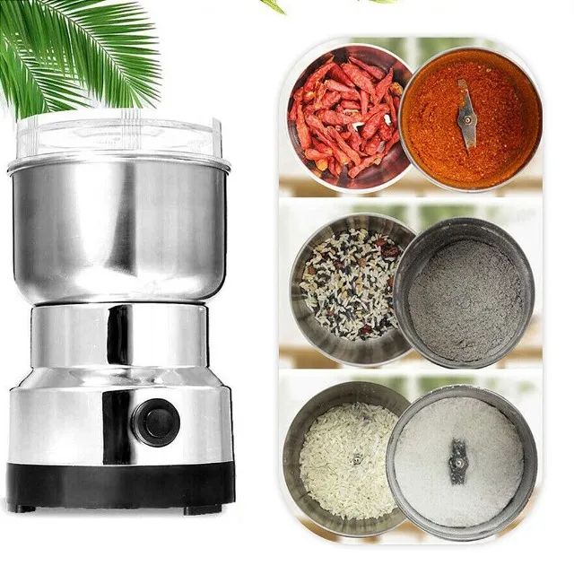 Moedor Triturador De Café Elétrico Inox Mini 150W 110v Cozinha