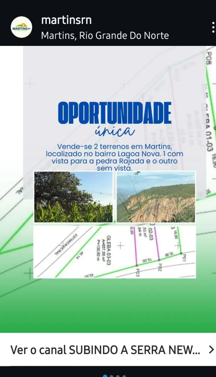 Terenos em Martins