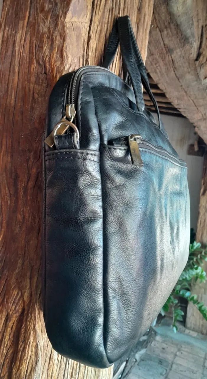 Maleta executiva, em couro natural da marca Cavezzale - Foto 2