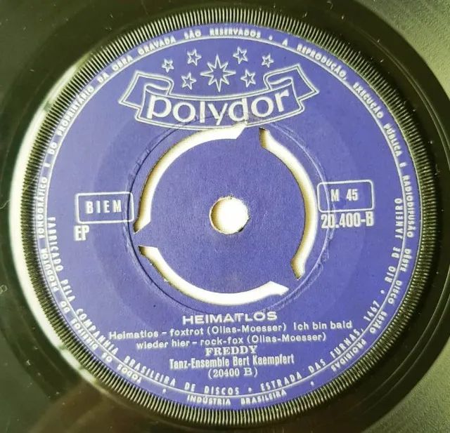 Disco Vinil Compacto - Freddy - Heimatlos (Polydor) - 1958 - Foto 3