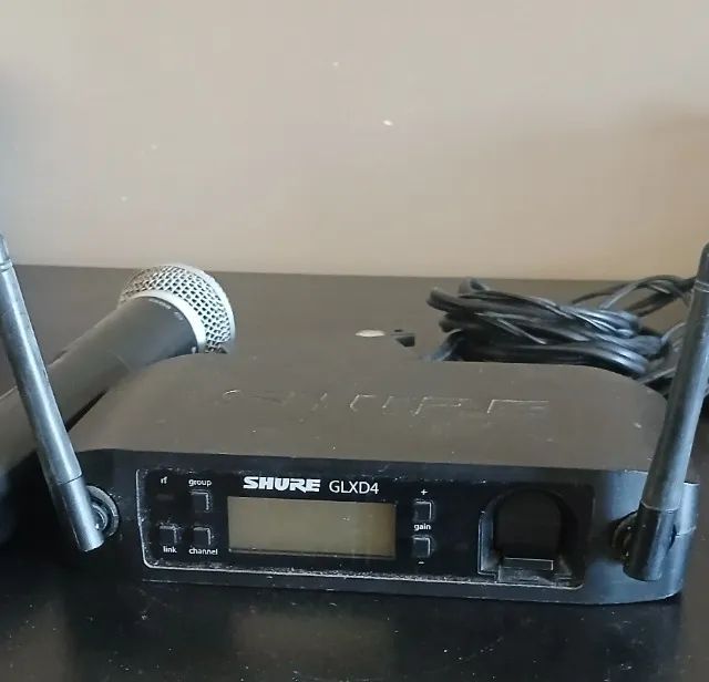 Microfone E Receptor Shure Glx D4 Z2 Preto  - Foto 3