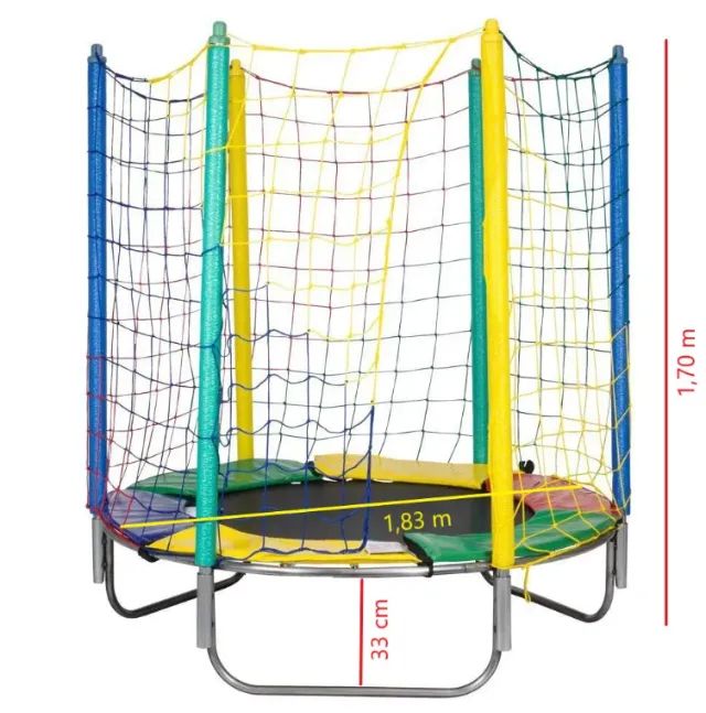 CAMA ELÁSTICA INFANTIL SEM ESCADA 1,83m - LONA IMPORTADA - Foto 5