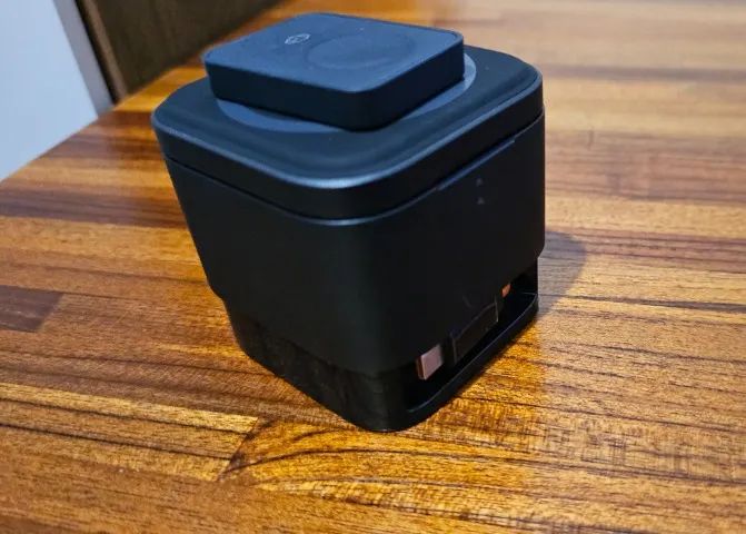 Baseus 3 em 1 Carregador Magnético Wireless 25W - Praticamente Novo - Foto 5