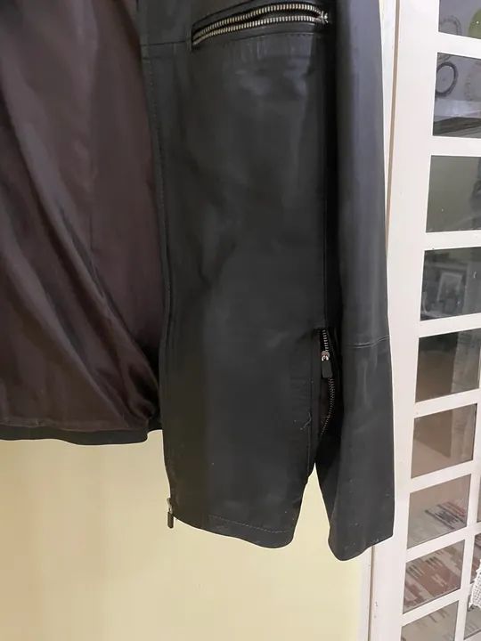 Casaco de couro masculino - Foto 5