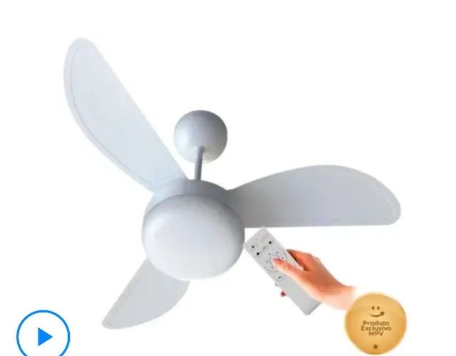 Ventilador de teto inverter com controle remoto