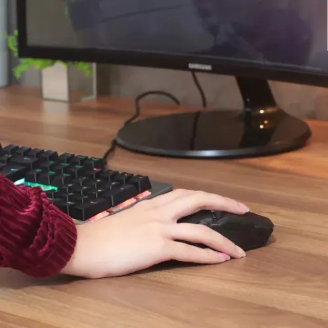 MOUSE GAMER LED RGB C/ BOTÕES LATERAIS - NOVOS LACRADOS A PRONTA ENTREGA  - Foto 5