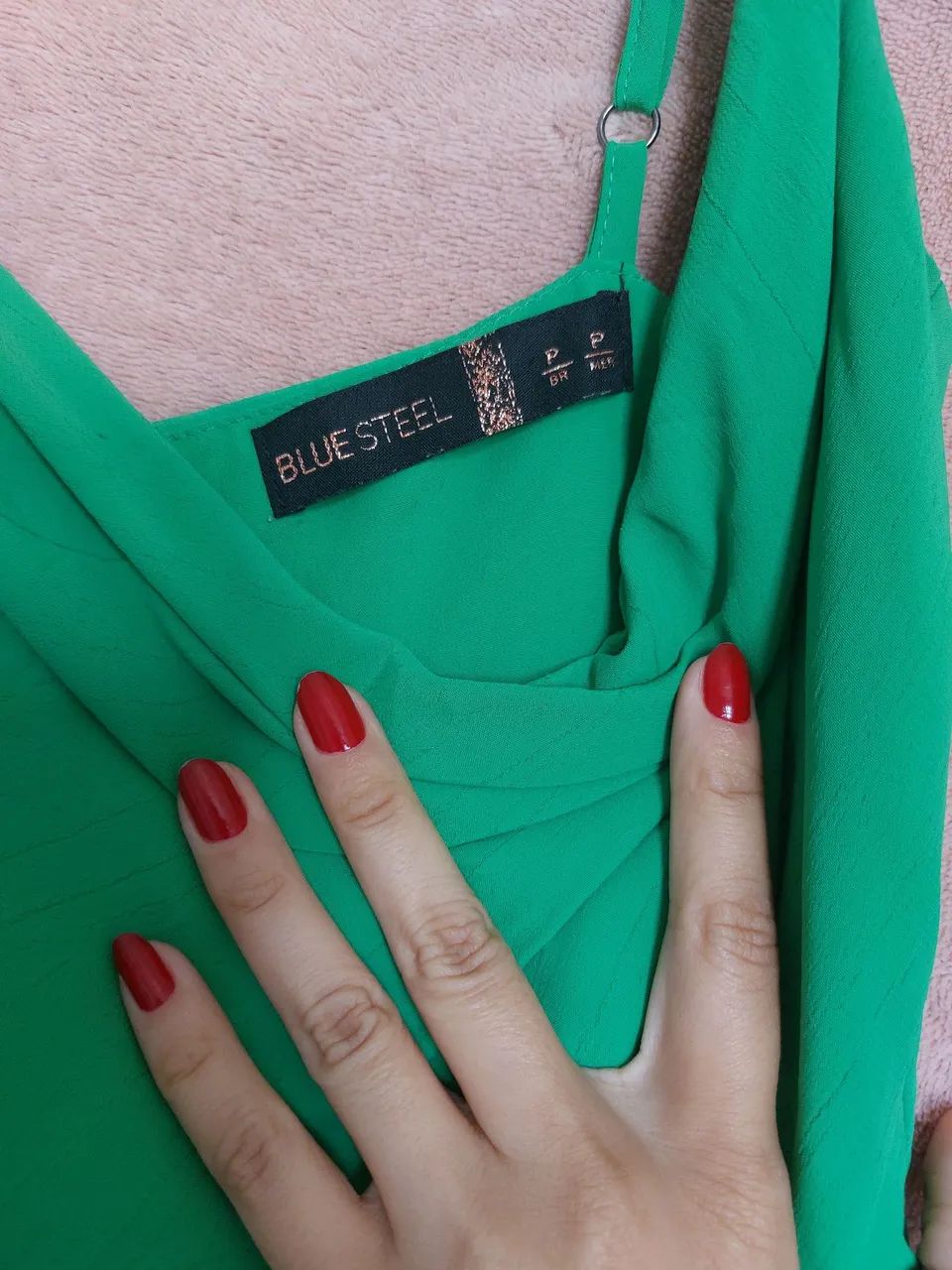Vestido curto verde - Foto 3