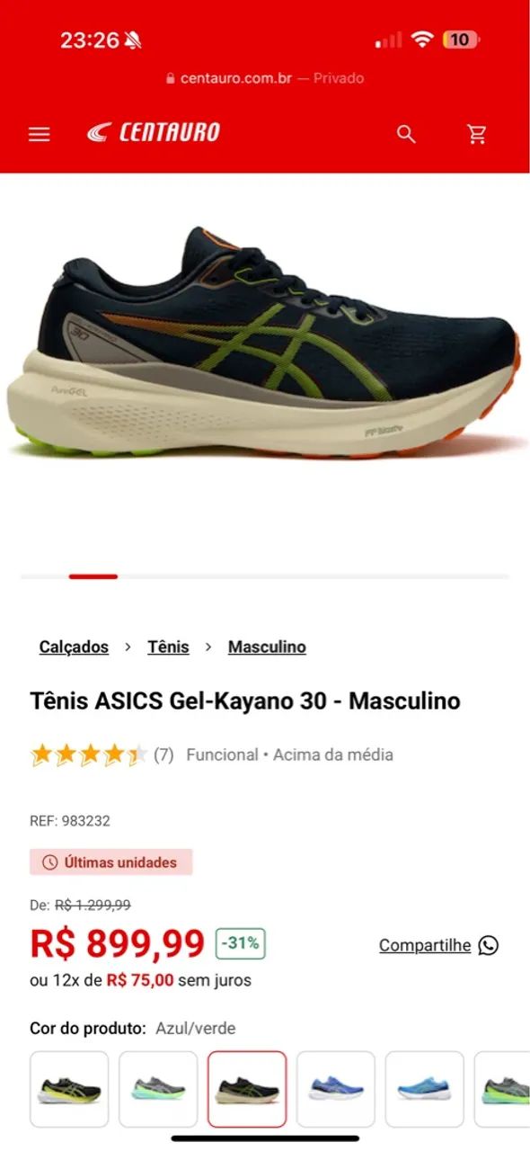 Tênis de corrida Asics Gel Kayano 30 - Foto 6