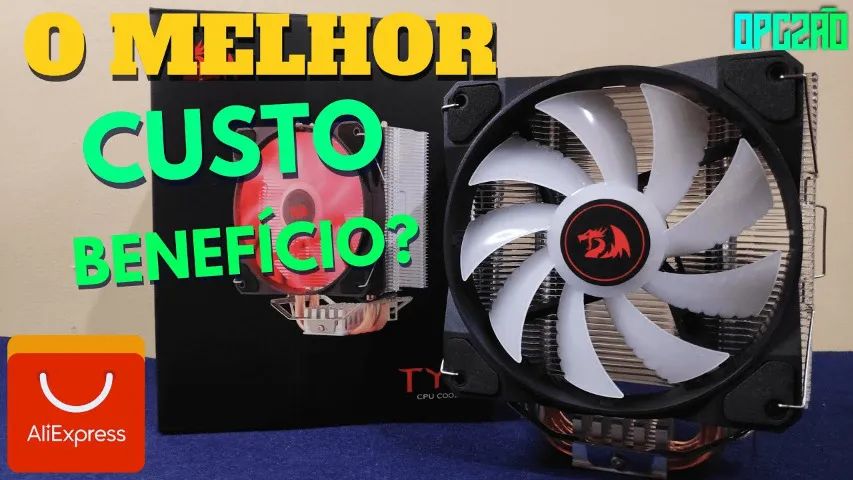 Cooler Para Processador Redragon TYR, LED Azul, Intel e AMD, 120mm, Novo, Lacrado - Foto 4