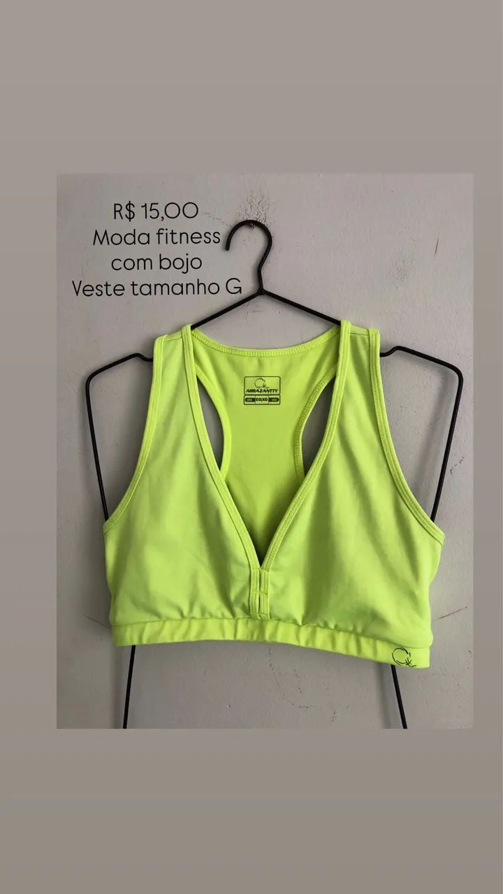 Moda fitness: Top tamanho G - Foto 3