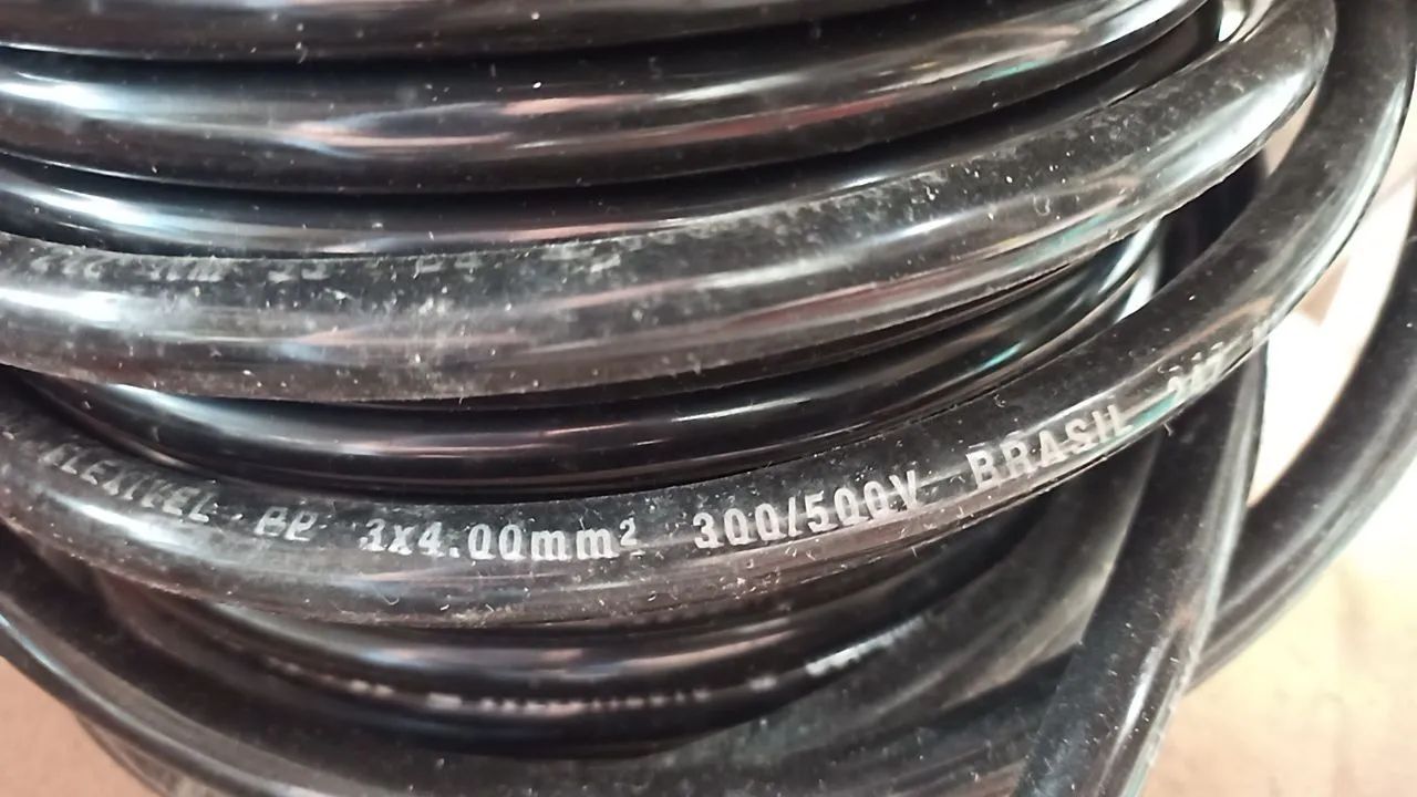 Cabo PP 3x4mm, novo 300/500V 30 MTS  - Foto 2