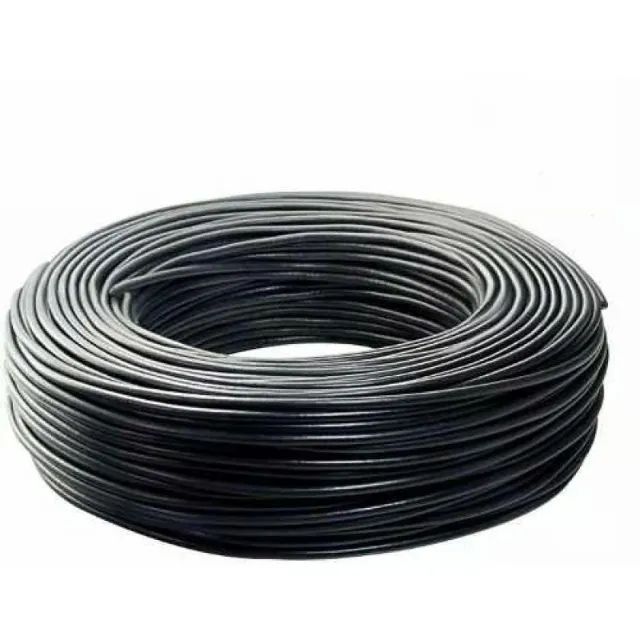 Rolo 100 Metros Cabo coaxial RG6 Mensageiro Preto Antena Digital Tv Aberta a Cabo CFTV