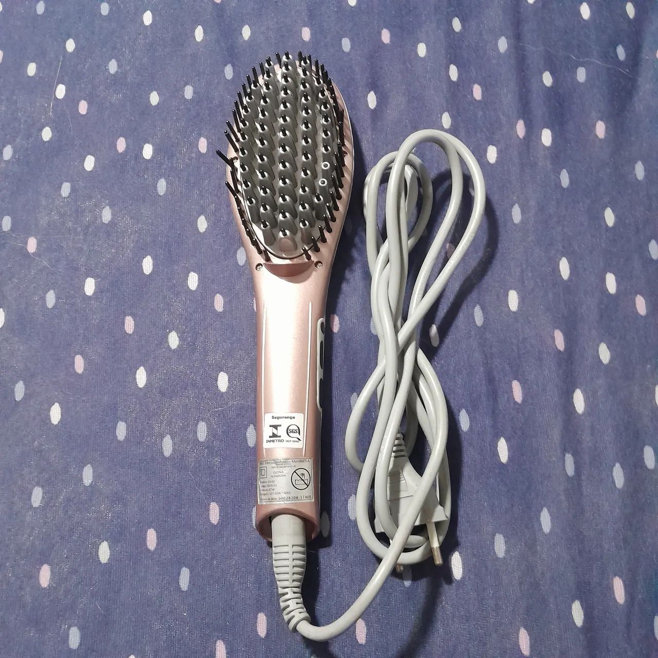 Escova de  Cabelo  Alisadora Mondial - Alisamento Perfeito - Foto 3