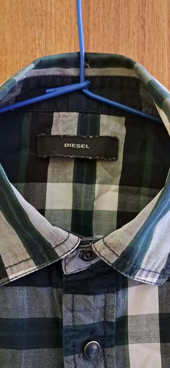 Camisa xadrez Diesel tamanho P - Foto 2