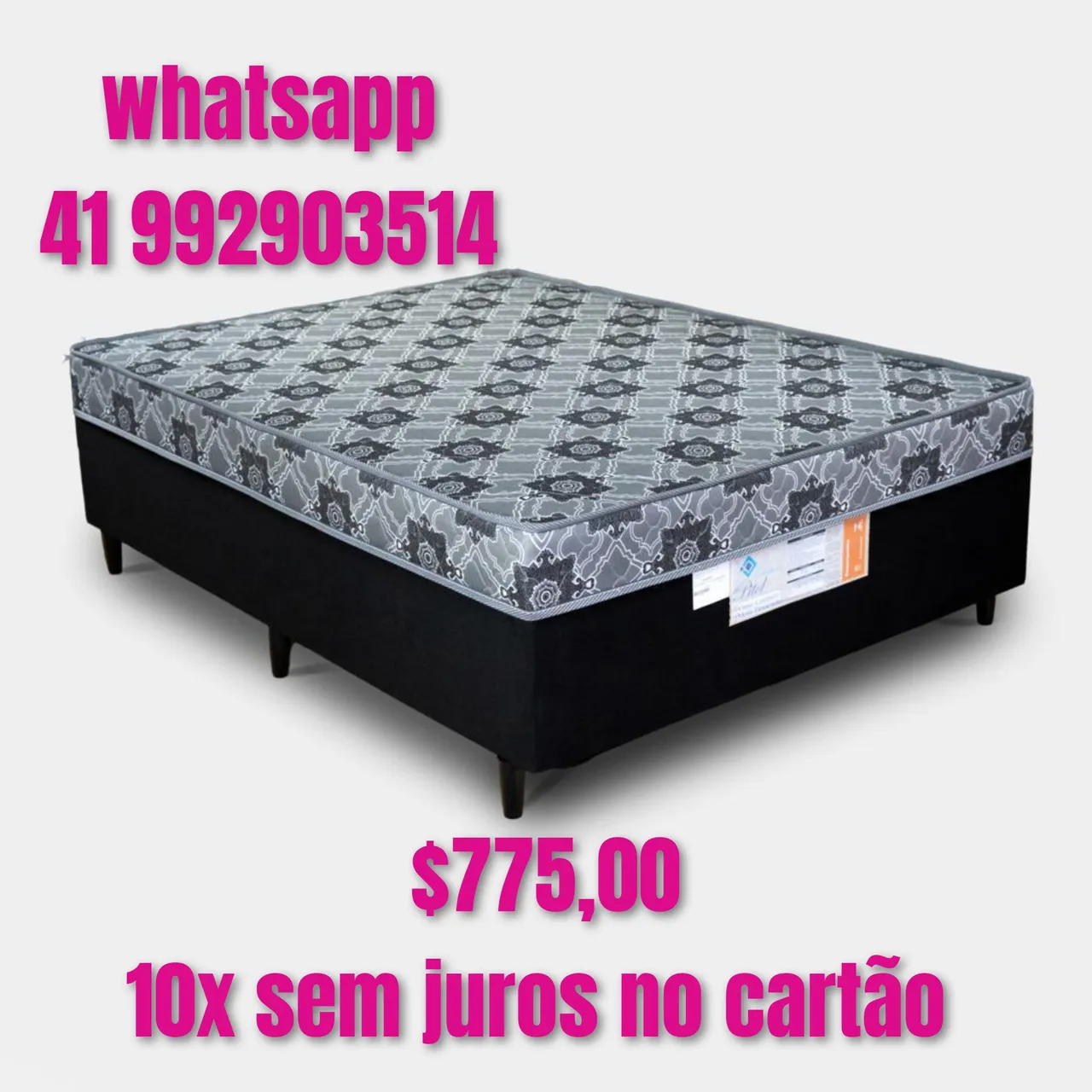 Cama Box Casal Conjugada molas ensacadas- Conforto # 10x sem juros