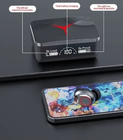 Fones TWS M90 Bluetooth 5.3. Power Bank de 2000 mAh - Foto 5