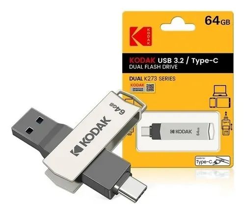 Pen Drive 64GB Duplo - KODAK - Foto 2