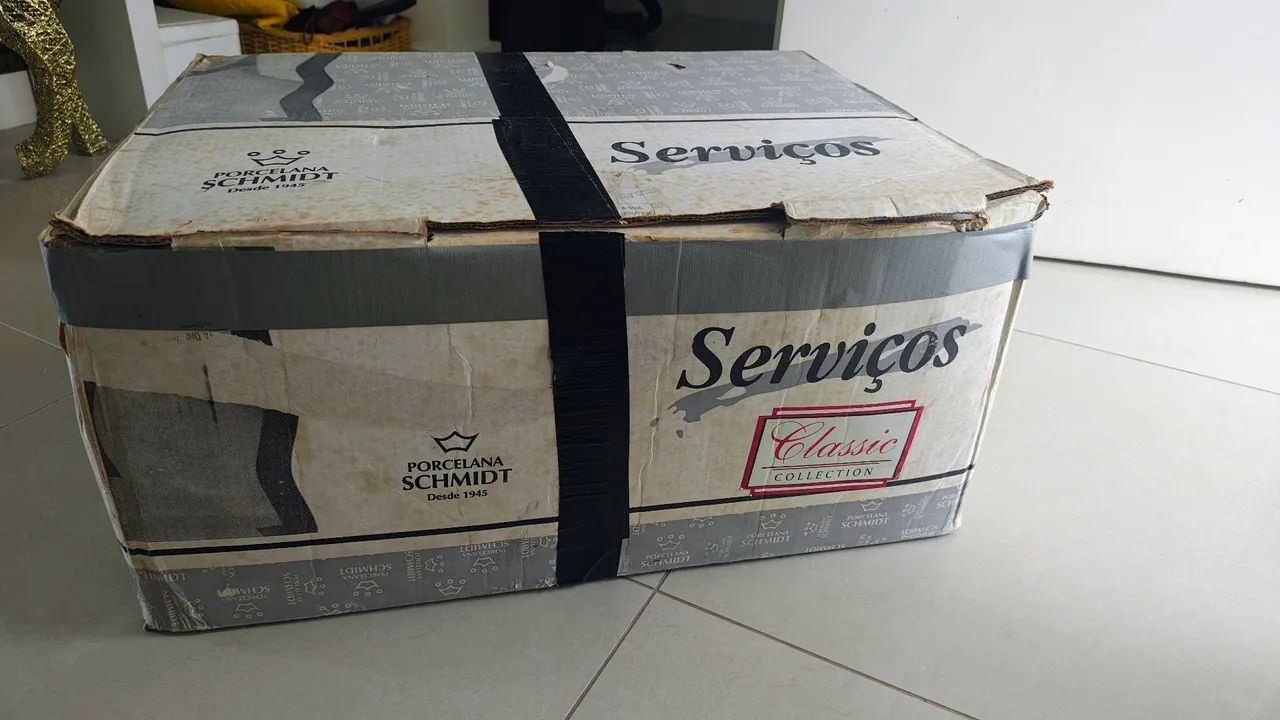42 peças porcelana jantar Schimidt, nunca usado, na caixa original - Foto 3