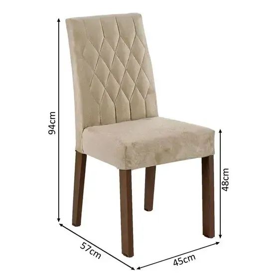  Conjunto Com 2 Cadeiras Para Mesa Jantar - Foto 3