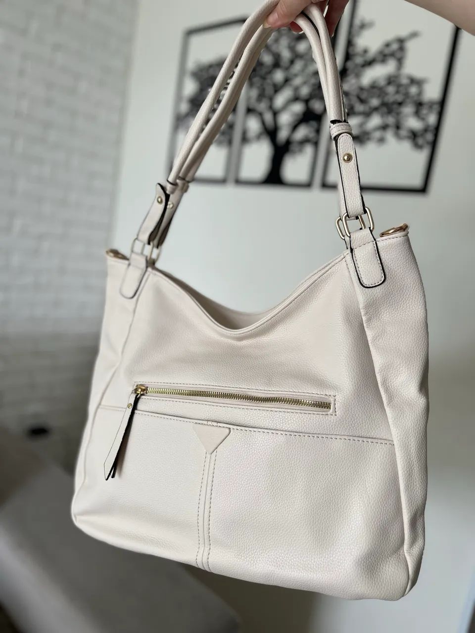 Bolsa Feminina Off-White - Nova! Elegante e super espaçosa - Foto 3