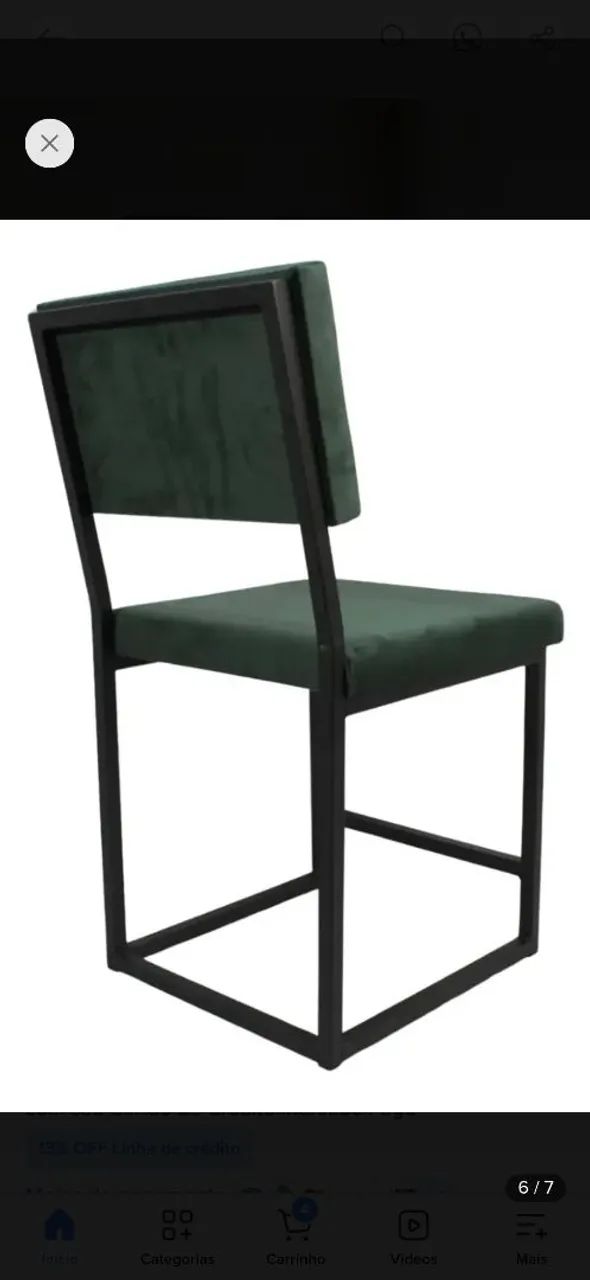 Conjunto Mesa com 4 cadeiras Metalon - Foto 3
