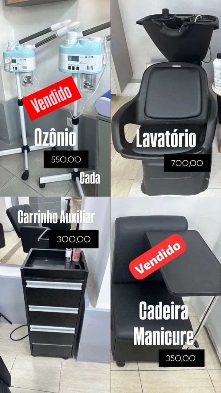 Móveis para salão de beleza 