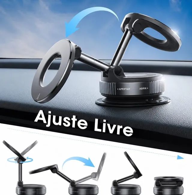 Suporte Magnético Dobrável 360 - Foto 2