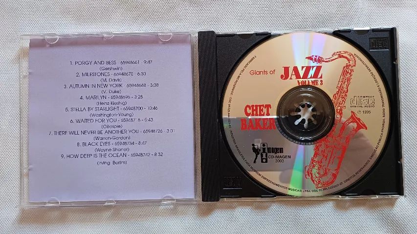 Cd Chet Baker - Giants Of Jazz Volume 3 - Excelente Estado - Foto 2