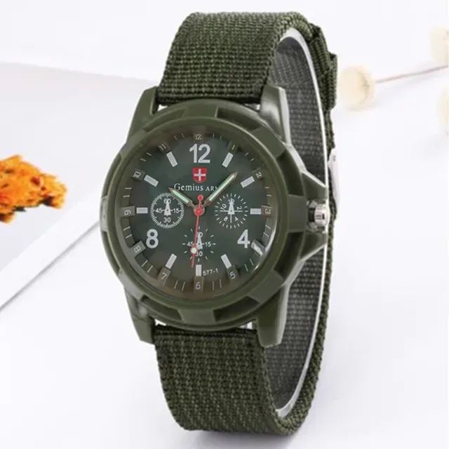 Relógio masculino militar verde 