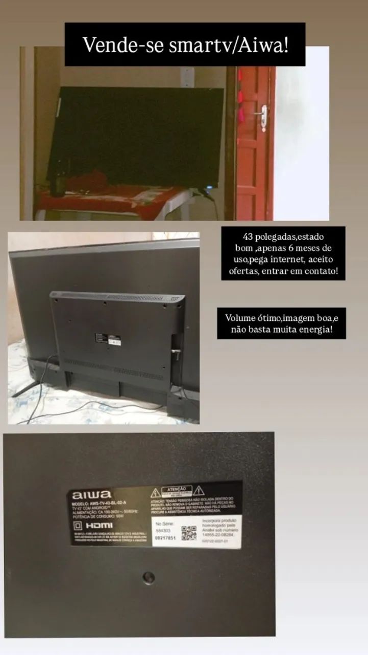 Tv Aiwa 43 polegadas  - Foto 2