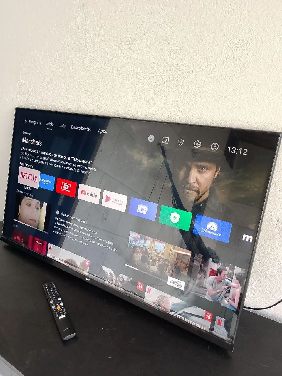 TV TCL ANDROID SMART, 40 POLEGADAS, HDR10, PERFEITA E COM CONTROLE, COMANDO DE VOZ.